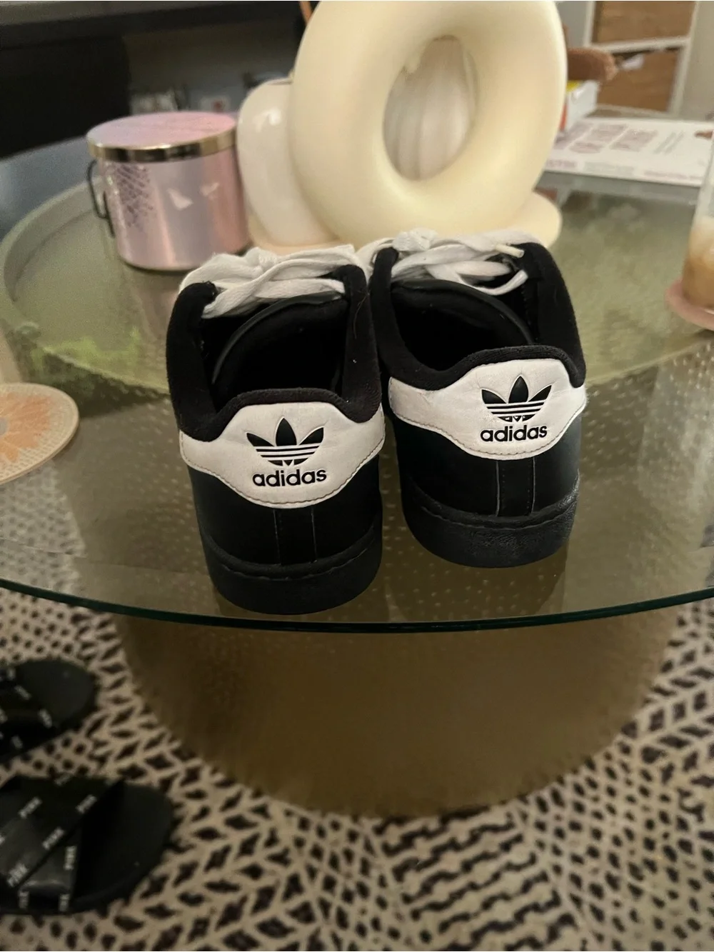 adidas Kids Superstar Sneakers - Black & White